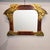 Gilded Brass and Leather Mirror, after Gabriel Viardot, Art Nouveau, early 20th century – France Materials: Wood, brass,...