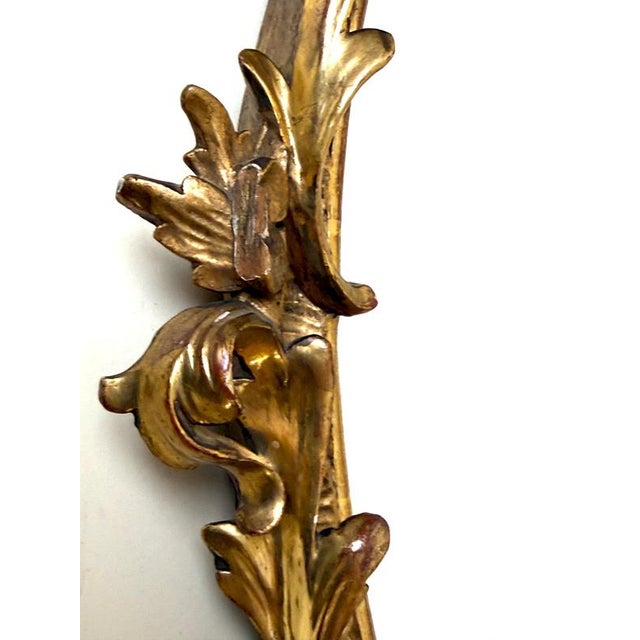 French Rococo Hand-Carved Giltwood Mirror, 19th Century For Sale - Image 16 of 18