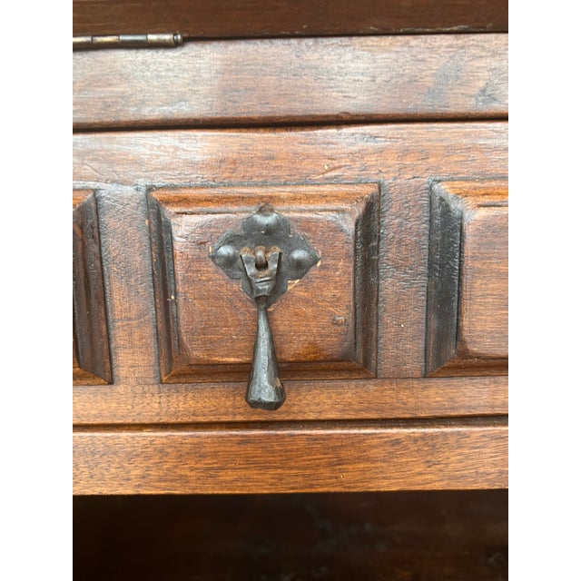 Late 19th Century Spanish Walnut Bureau Bookcase ‘Secretaire’ For Sale - Image 12 of 13