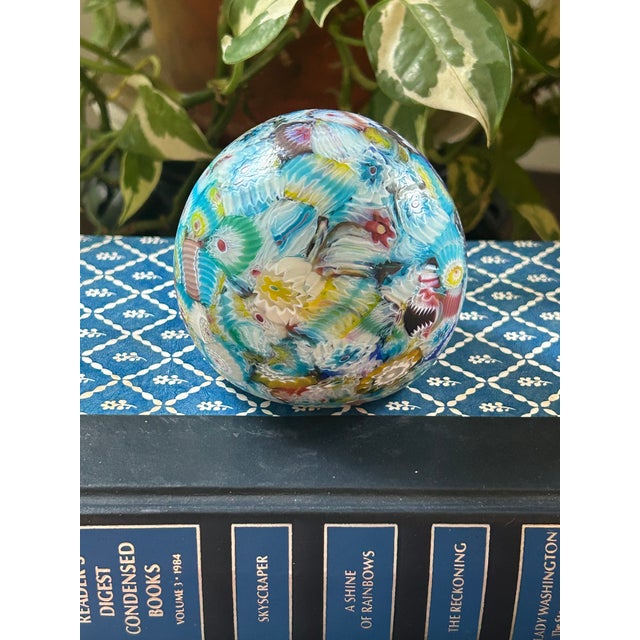This piece is a must for the glass lover. It is a beautiful example of millefiori, a pattern made of the bits of glass...