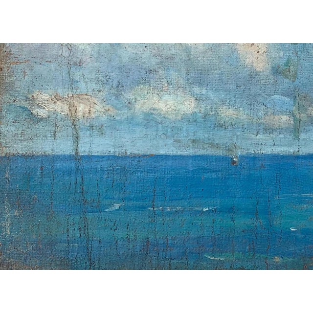 1970s Seascape Waterscape Landscape Oil Painting Original Art by Ukrainian Artist Sokolovsky G. 1970s For Sale - Image 5 of 6