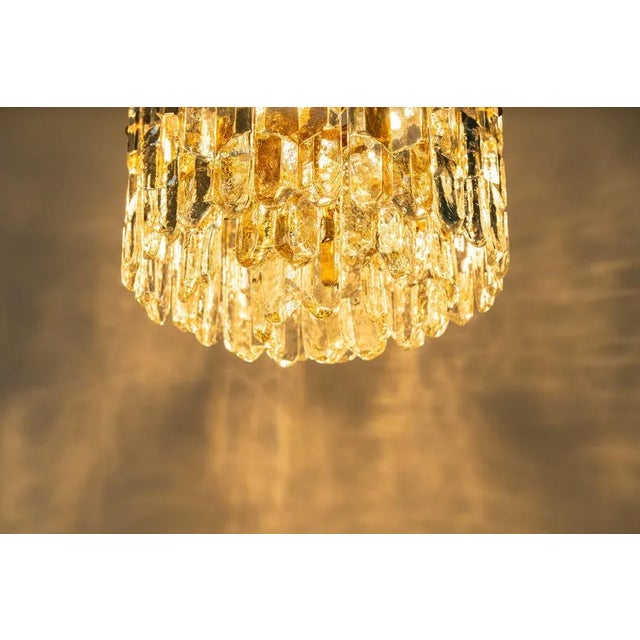 Brass and Murano Glass Light Fixture Palazzo from Kalmar, Austria, 1970s For Sale - Image 12 of 16