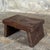 Small stool, upcycled antique teak side stool, footrest. Teak stool: the wood’s natural imperfections (irregularities,...