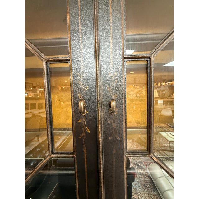 Ethan Allen Newport Liliana Chinoiserie Secretary Desk For Sale - Image 9 of 14