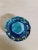 1960s Mid-Century Blue Crystal Glass Bowl, 1960s For Sale - Image 5 of 9
