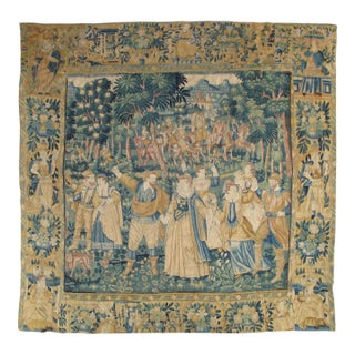Late 16th Century Flemish Historical Tapestry For Sale