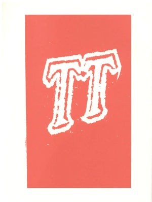 1991 'T' From 'Hockney's Alphabet' by David Hockney