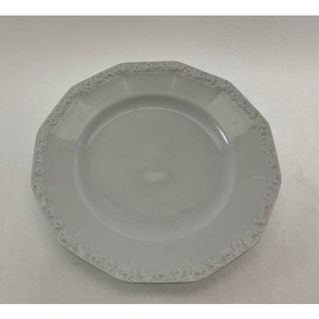 New 1970s Maria Exquisite Porcelain White, Called White Gold - 42 Plates For Sale - Image 9 of 11