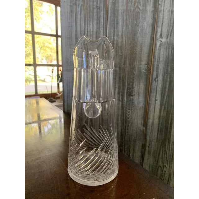 Mid-Century Crystal Pitcher from Hungary. 1960s.