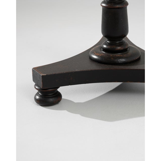 1900s British Wood Patinated Side Table For Sale - Image 4 of 5