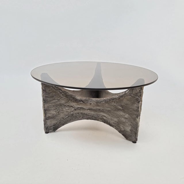 Metal Belgian Brutalist Coffee Table, 1960s For Sale - Image 7 of 11