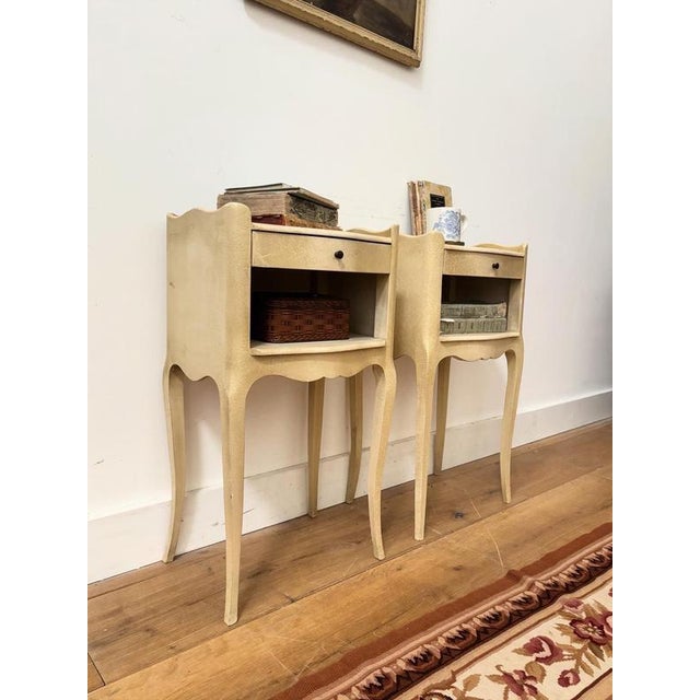 Mid-Century French Bedside Tables, Set of 2 For Sale - Image 4 of 5