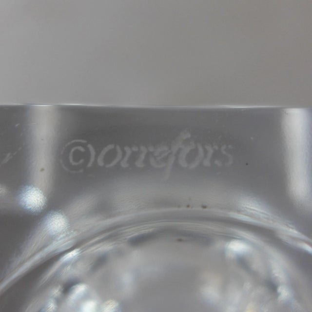 1980s Orrefors Crystal Candleholders - Set of 2 For Sale - Image 5 of 9
