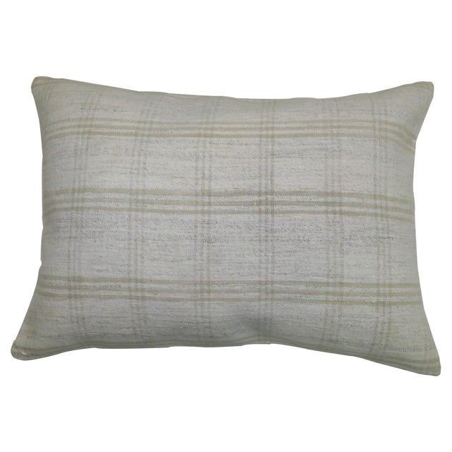 Double-sided pillow made from modern Persian Kilim. Each pillow has zipper closure. They can be used as shams too. 15'' x...