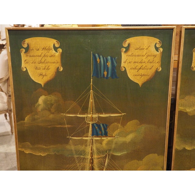 Pair of 17th Century Style French Navy Lithographs, the St. Philippe, C. 1970s For Sale - Image 18 of 18