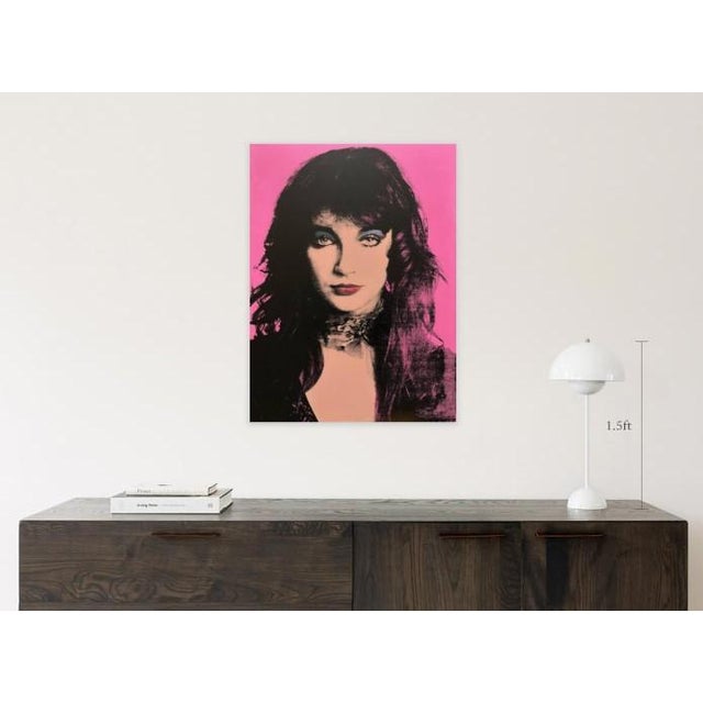 Kate Bush painting. Acrylic and silkscreen on canvas. Ready to hang with signature at the back.
