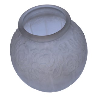 Art Deco Vase with Floral Motif, 1930s For Sale