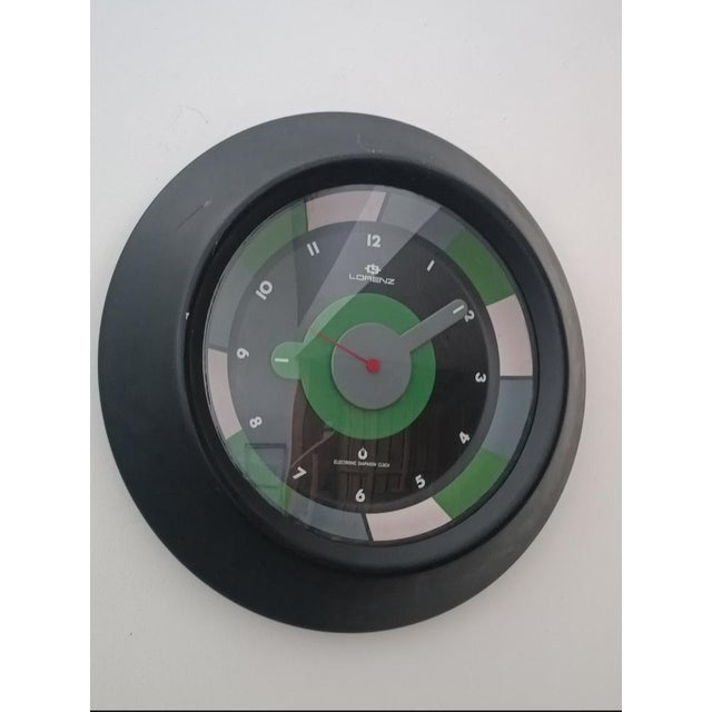 Metal Arcobaleno Clock by Albert Leclerc for Lorenz, 1969 For Sale - Image 7 of 7