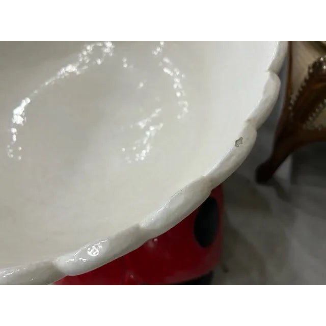 Ceramic Vintage Large Ceramic Ladybug Planter For Sale - Image 7 of 9