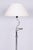 Czech Bauhaus Floor Lamp in Chrome-Plated Steel with Textile Lampshade, 1920s For Sale - Image 4 of 10
