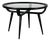 Round Semi-Matte Black Lacquered Coffee Table by Nicolay Diulgheroff, Italy, 1950s For Sale