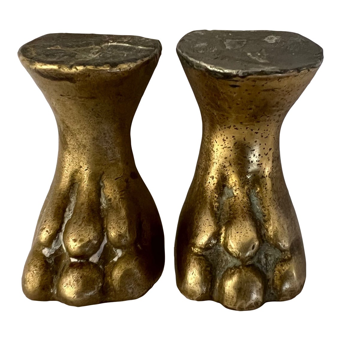 Antique French Cast Brass Table FeetSet of 2 Chairish