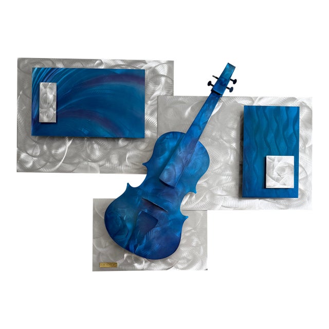 Alex Kovacs - Metal Sculpture Violin Modern Contemporary For Sale
