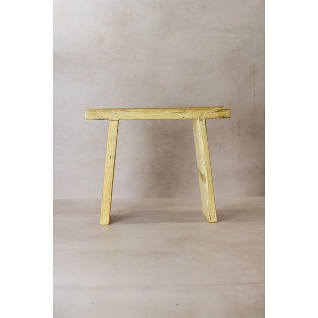 A one-off rustic stool, hand-finished from reclaimed elm aged 80–100 years. Every piece carries its own grain, tone and...