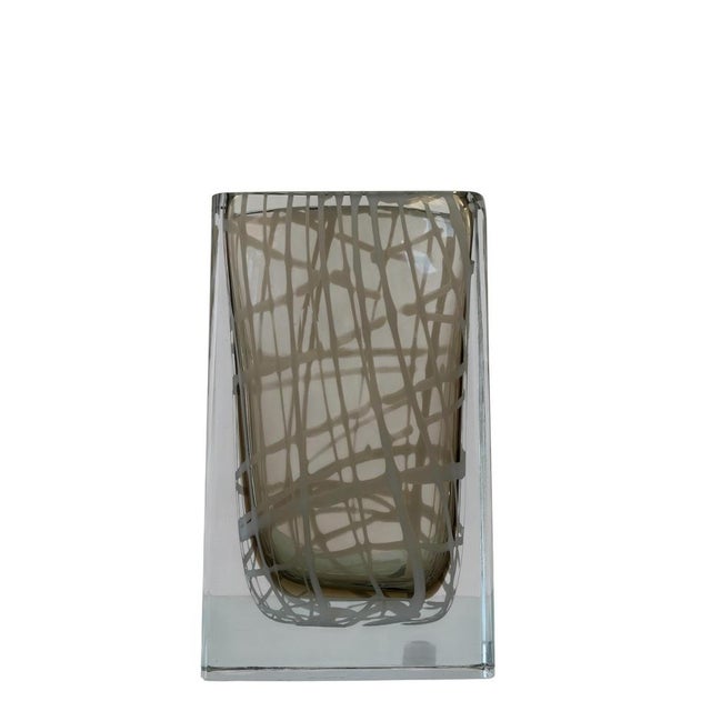 Murano Glass Vase by Roberto Beltrami, 1990s For Sale - Image 11 of 11