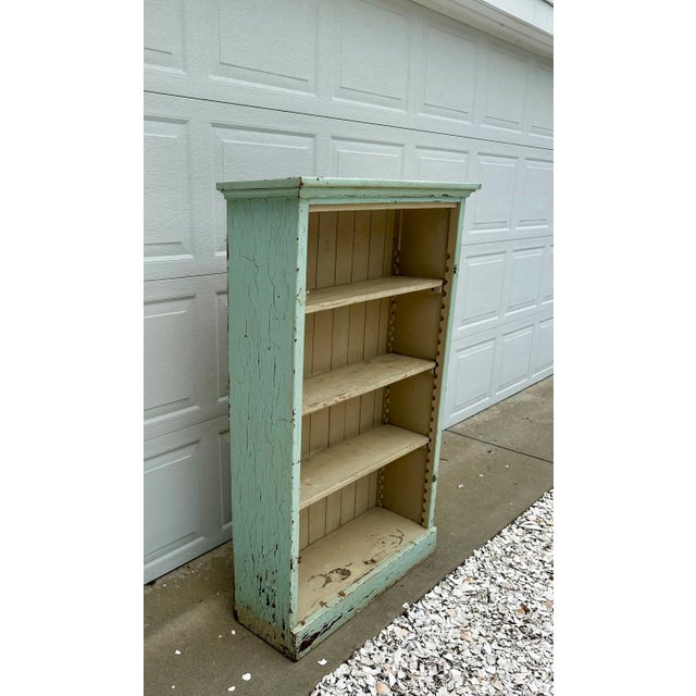 1940s Vintage Painted Cabinet For Sale - Image 4 of 13