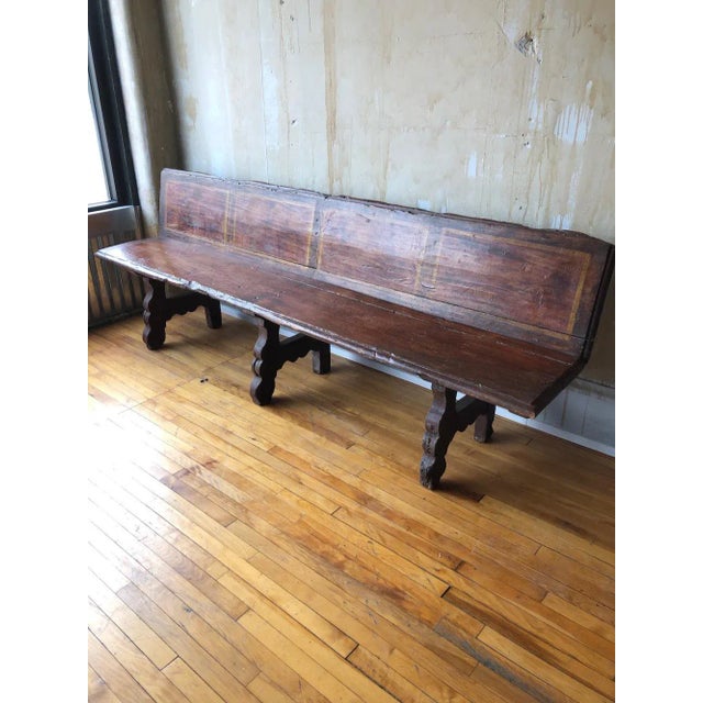 Italian Antique Bench - 1 of 2 Available For Sale In Kansas City - Image 6 of 12