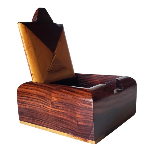 Mid-Century Modern Mid 20th Century Don S. Shoemaker Cocobolo Parquetry Trinket Box - Attributed For Sale - Image 3 of 6