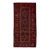Vintage Tribal Persian Baluch Rug | Hand-Knotted Red & Black Wool Runner For Sale
