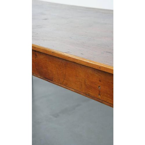 Large Antique Dining Table with Drawer and Original Details For Sale - Image 13 of 15