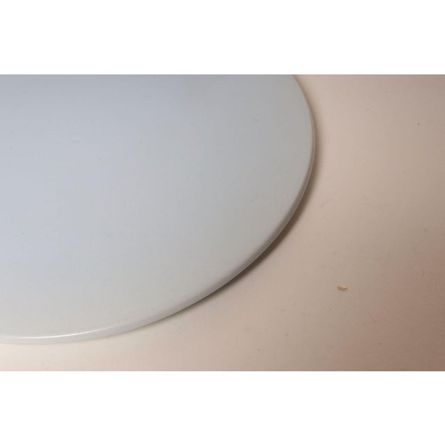 Set of Three Nick Munro English Matte Powder Blue and Glossy White Plates - Two Sizes For Sale - Image 13 of 18