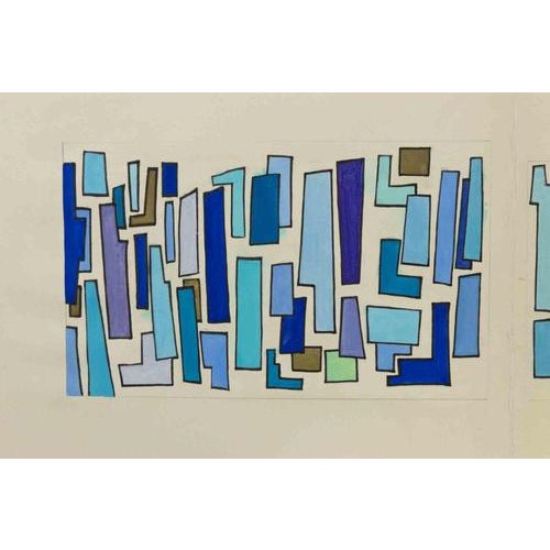Scenography Study is a beautiful original watercolor drawing on paper , realized by the Greek-French artist Alkis Mathéos....