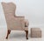 Modern Wingback Armchair and Ottoman For Sale - Image 4 of 6