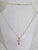 Metal Mid-Century 9 Carat Yellow Gold Celtic Knot Peridot Pendant and Chain For Sale - Image 7 of 14
