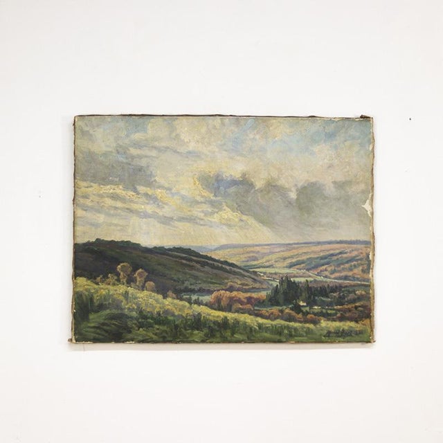 Michel Nizet, Liège School Ardennes Landscape, 1930, Painting For Sale - Image 6 of 12