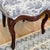Vintage French Country Carved Walnut Toile De Jouy Upholstered Accent Chair For Sale - Image 11 of 12