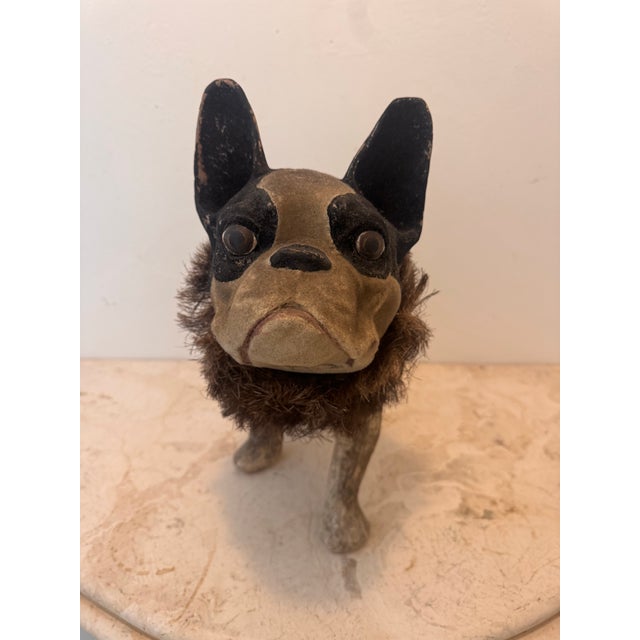 Early 20th Century French Paper Mâché French Bulldog Figure For Sale In West Palm - Image 6 of 11