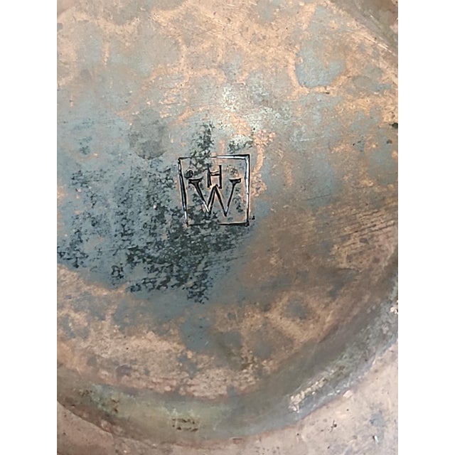 Early 20th Century Early 20th Century Hugh Wallis Arts & Crafts Hammered Copper Bowl For Sale - Image 5 of 5