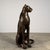 Large Bronze Cheetah Sculpture – Seated Spotted Leopard, 43” H Wildlife Art Statement For Sale - Image 4 of 11