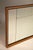 Large Art Deco Mirror with Wooden Frame and Black Trim, 1940s For Sale - Image 11 of 12