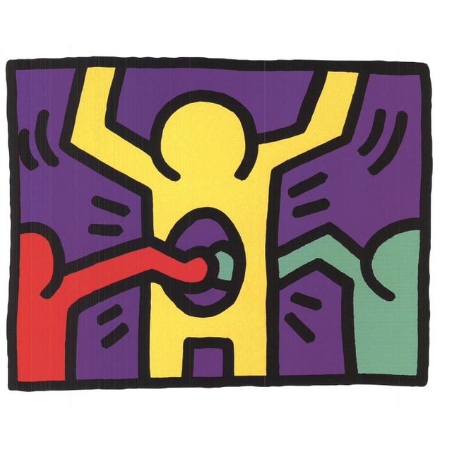 Contemporary Keith Haring Pop Shop Quad I, 1987, 2008 For Sale - Image 3 of 4