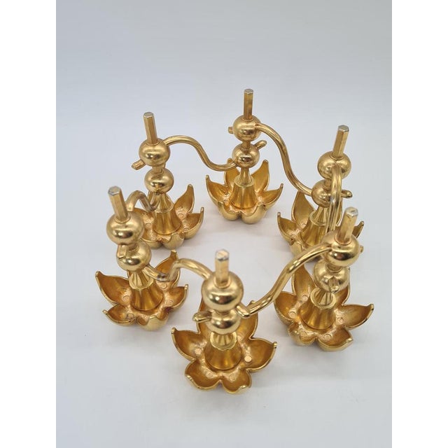 Mid-Century Modern Palm Candleholder by BMF Nagel, 1970s For Sale - Image 6 of 10