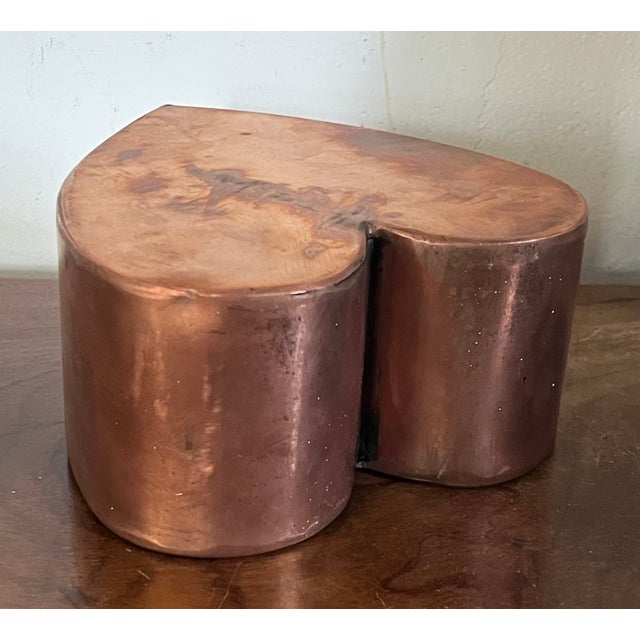 American Folk Art Copper Heart Sculpture For Sale - Image 4 of 13