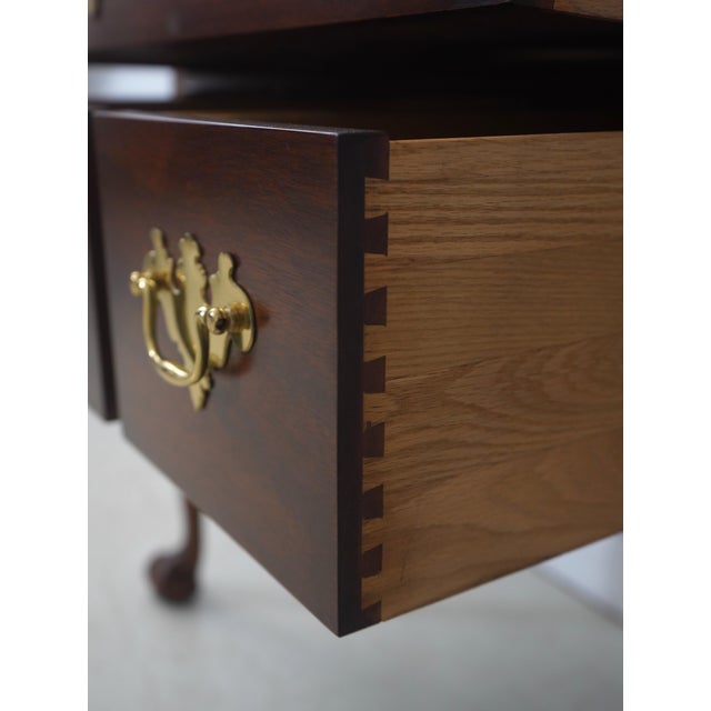 1980s Henkel Harris Mahogany Spnea Tall Highboy For Sale - Image 5 of 18