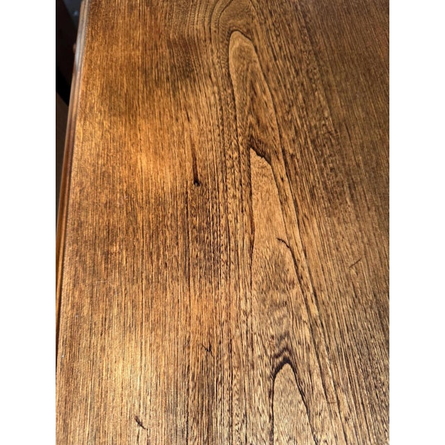 Early 20th Century Walnut Writing Desk With Ram’s Head Carvings For Sale - Image 10 of 17