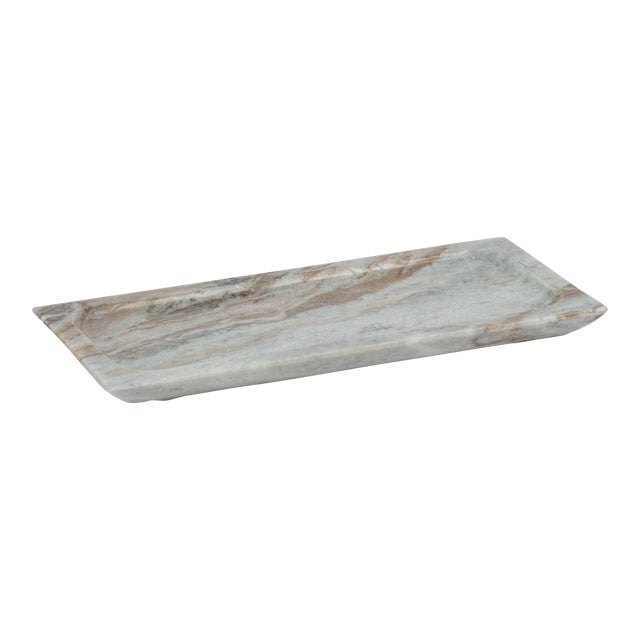 Altamura Rectangular Marble Tray, Small For Sale